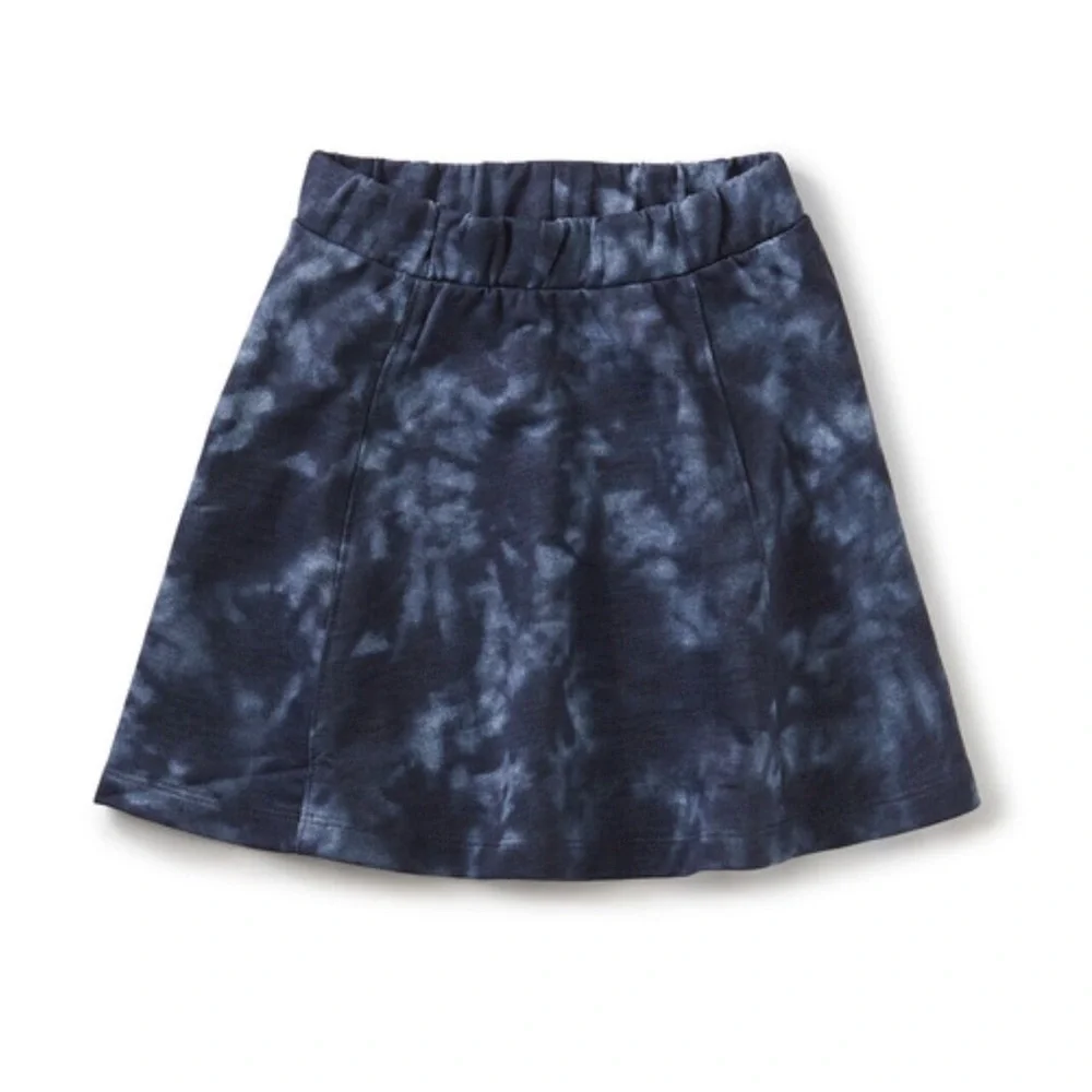 Tea Collection Girls Twirl Tie Dye Skirt Stylish Blue Size 7